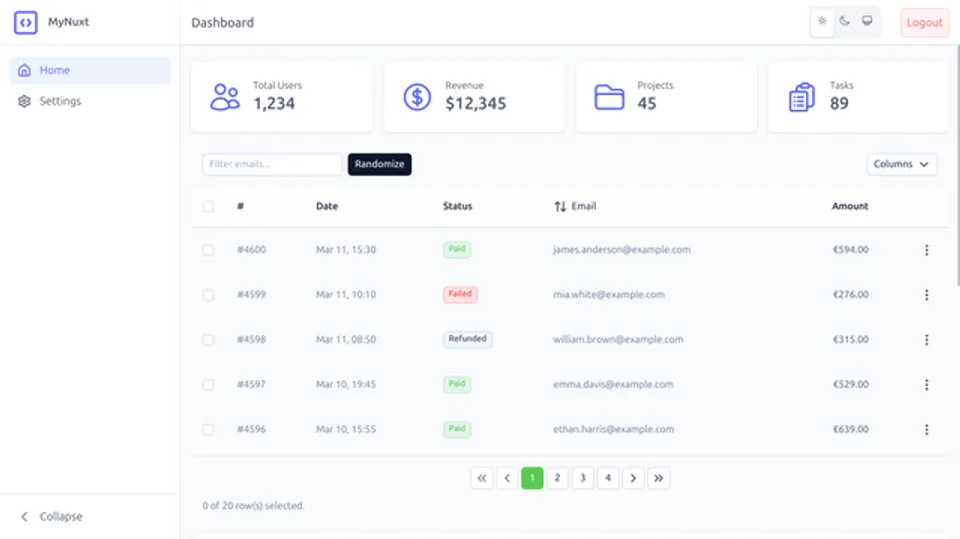 Nuxt 3 Mini Starter (Frontend only)
